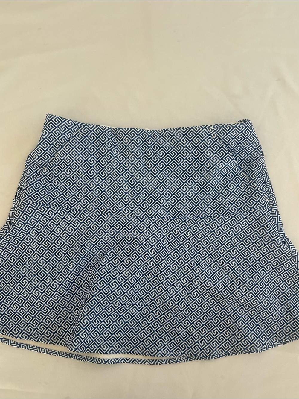 Ralph Lauren Polo Golf Navy and White Geometric Golf Skirt